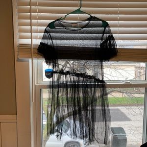 Sheer black dress